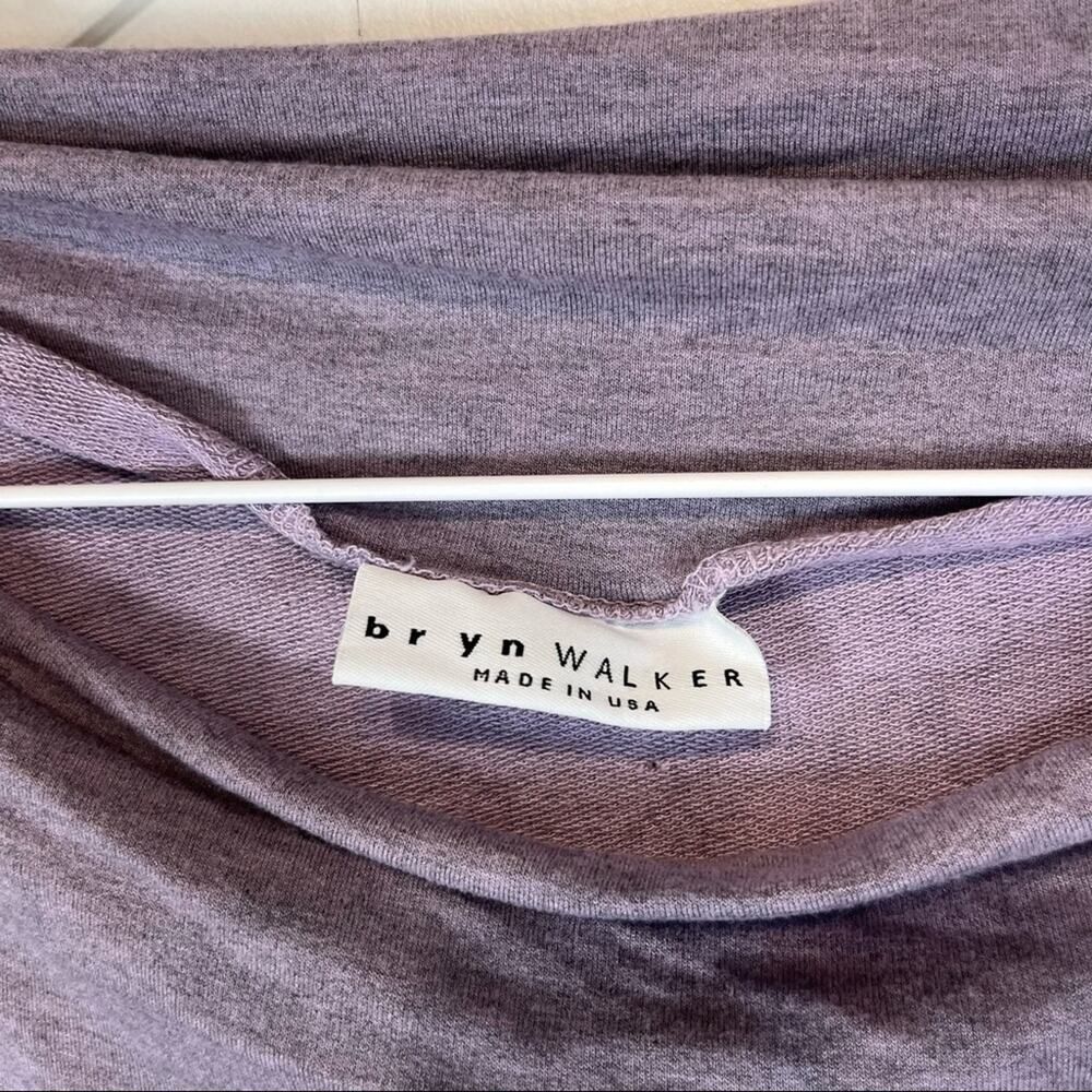 Bryn Walker Purple Bateau Neckline Long Sleeve Tunic Size Woman's Small - Picture 6 of 6